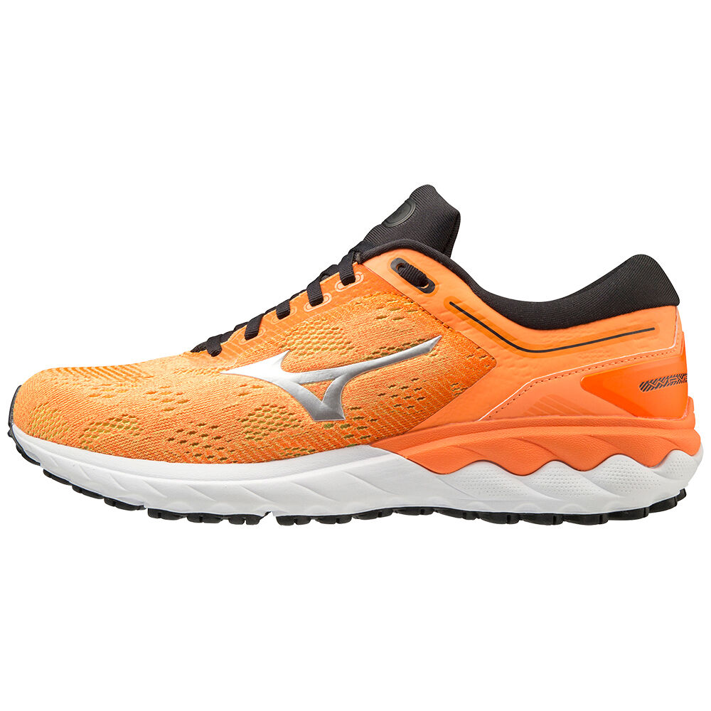 Mens Mizuno Wave Skyrise Running Shoes Orange/ Black Philippines (TCGZSV856)